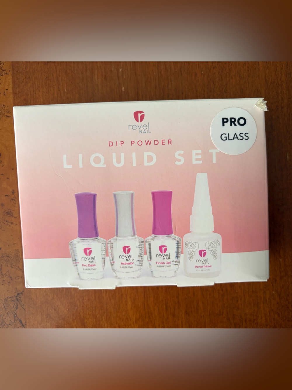 Revel Nail Liquid Dip Powder Liquid Set -Pro Glass